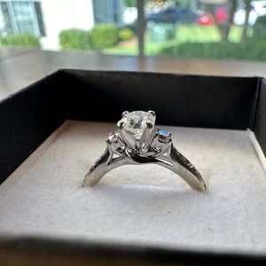 White Gold Diamond Engagement Ring